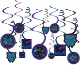 Marvel Black Panther Spiral Hanging Decorations for Kids Birthday Parties